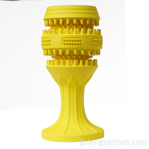 耐久性のあるゴムのおもちゃペットチュートイーゴムカップ
